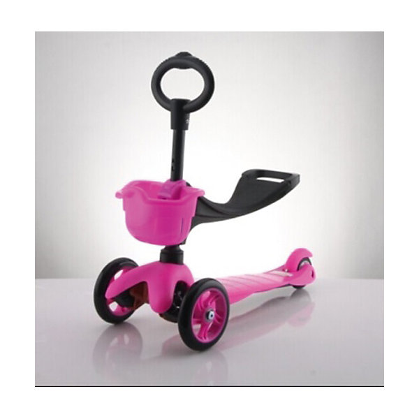 

Самокат 3-х колёсный с сидением "Maxi Scooter", красный, 21st scooTer
