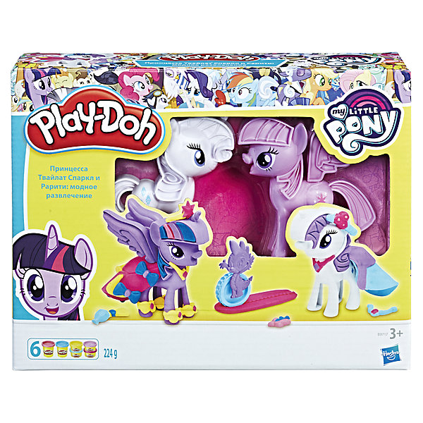 

Набор для лепки Hasbro Play-Doh My little pony - Твайлайт и Рарити