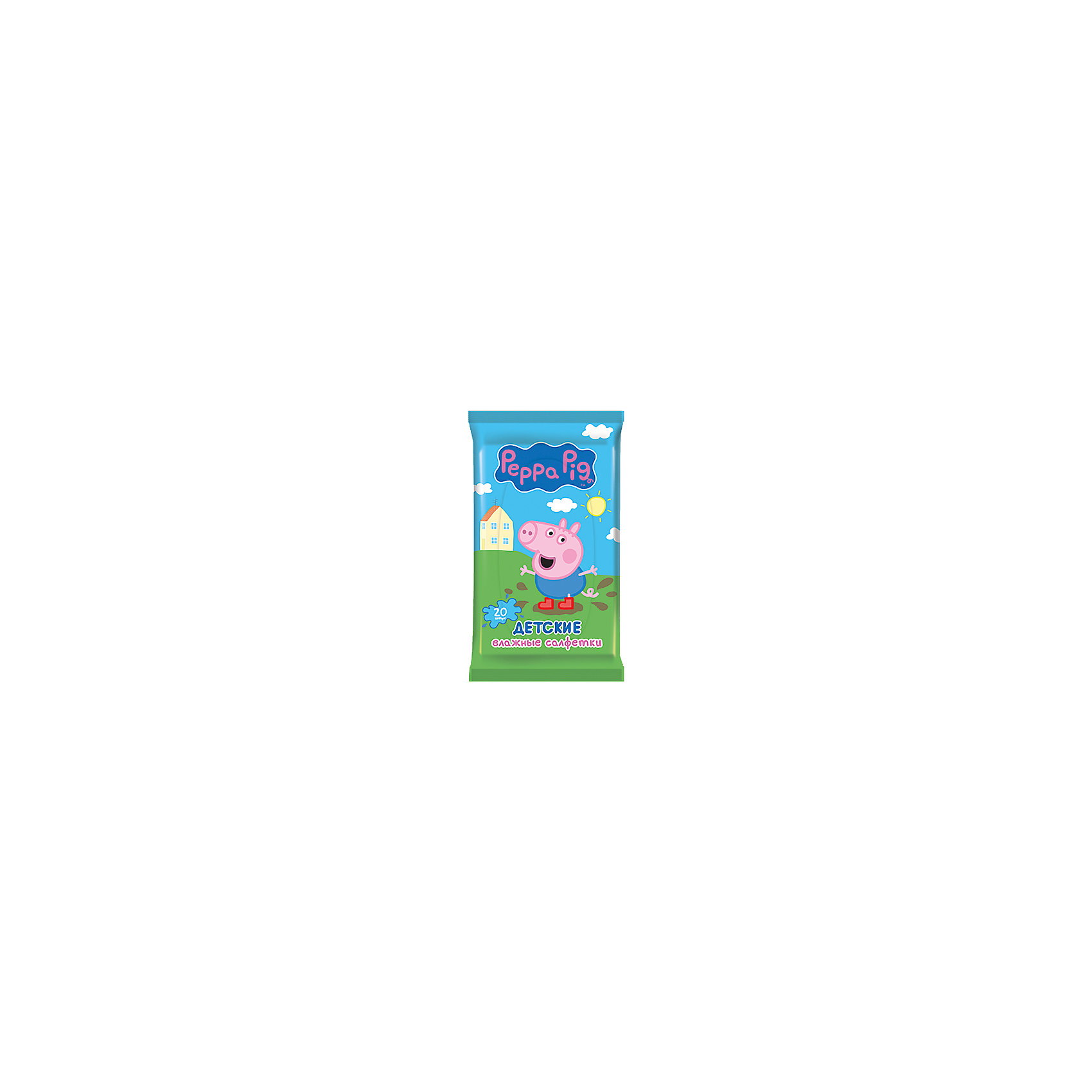 Детские влажные салфетки Peppa Pig 20 шт, Авангард 5489920