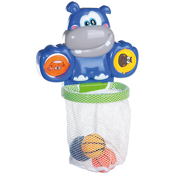 

Водный баскетбол для ванной, с аксессуарами, 6 предм, "Веселое купание", ABtoys