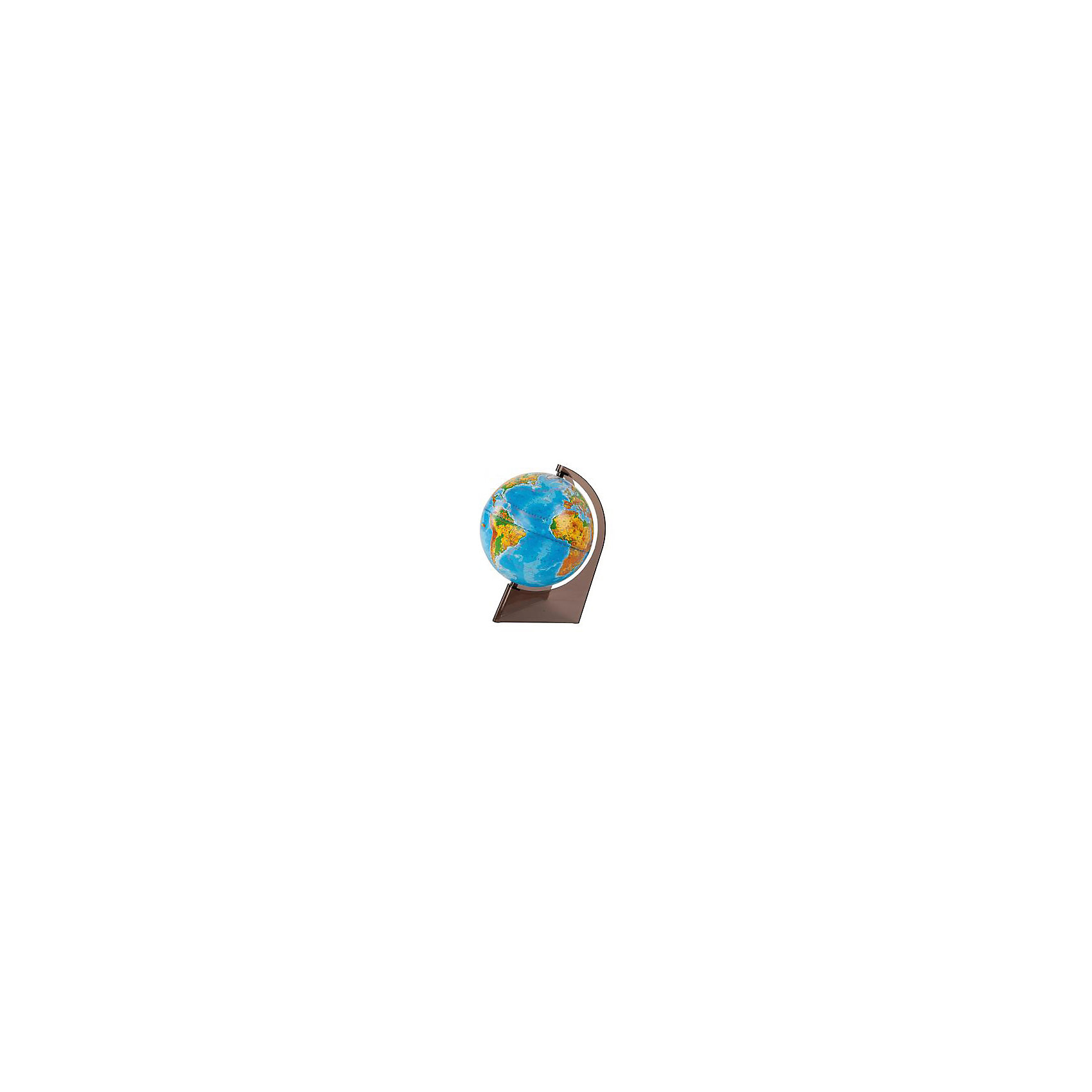 фото Глобус Земли физический на треугольнике, диаметр 210 мм Глобусный мир