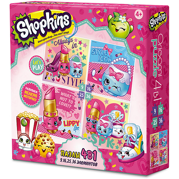 

Пазл 4 в 1 "Beauty", Shopkins, Origami