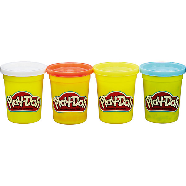 

Набор из 4 баночек Play-Doh, Разноцветный