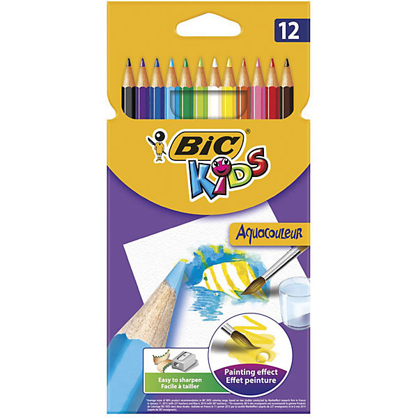 

Карандаши цветные акварельные Bic Aquacouleur, 12 цветов