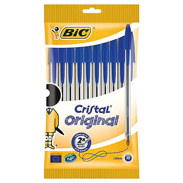 

Набор синих шариковых ручек BIC Cristal, 10 шт.