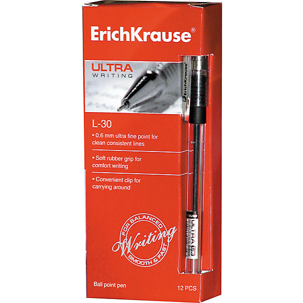 

Ручка шариковая ULTRA L-30, 12 шт., Erich Krause