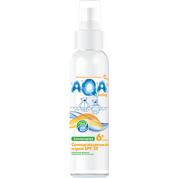 

Солнцезащитный спрей SPF 30,150 мл., Aqa Baby