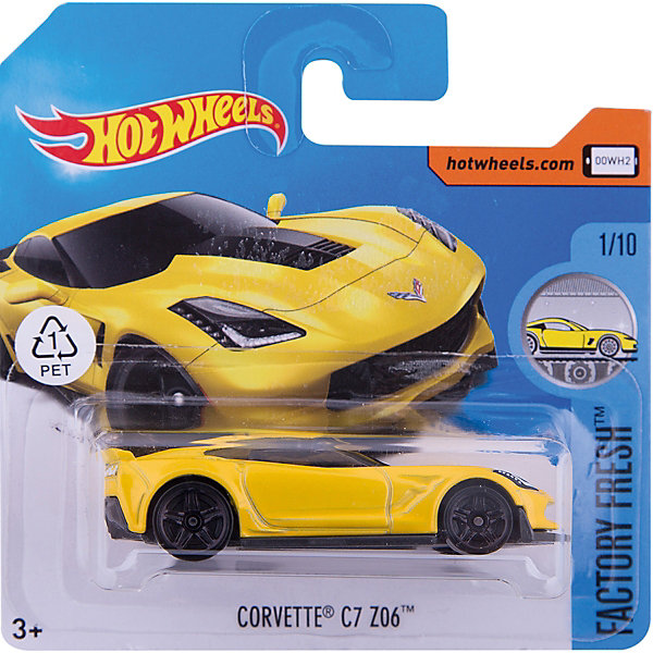 Mattel Базовая машинка Hot Wheels, Corvette C7 Z06