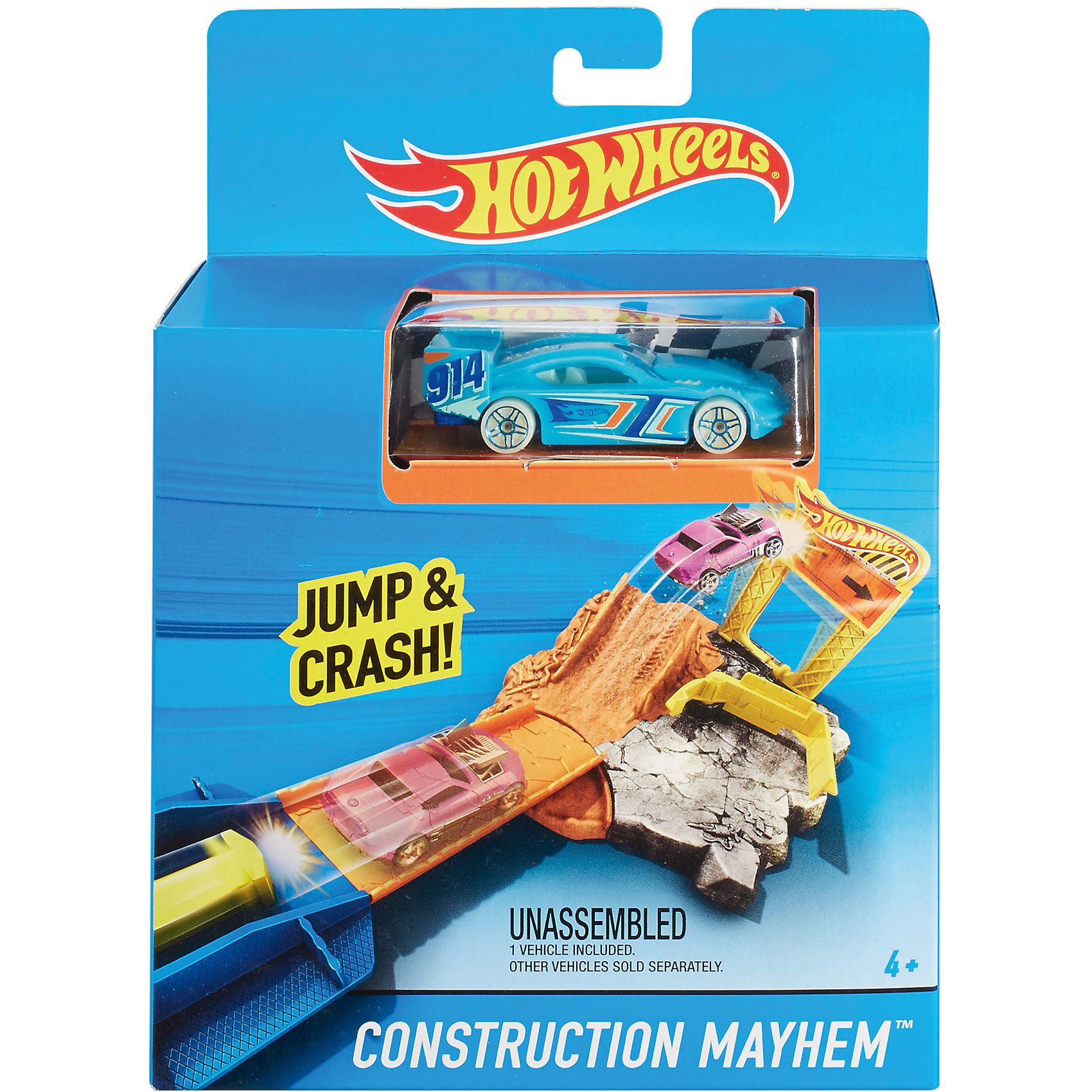 фото Карманная трасса Hot Wheels Construction Mayhem Mattel