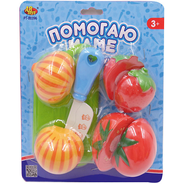 

Набор посуды и продуктов для резки на липучках, 8 предметов, ABtoys