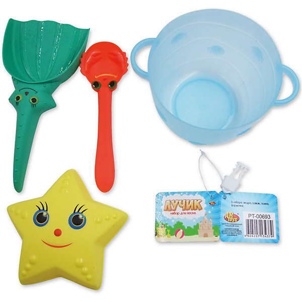 

Набор для песка ABtoys Лучик, 4 предмета