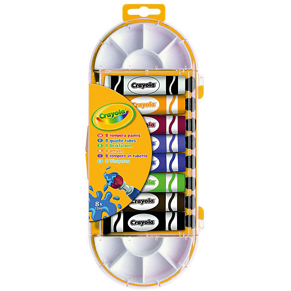 

Темперные краски, 8 цветов, Crayola