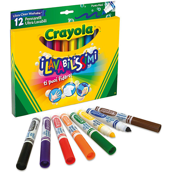 

Фломастеры "Супер чисто", 12 шт., Crayola