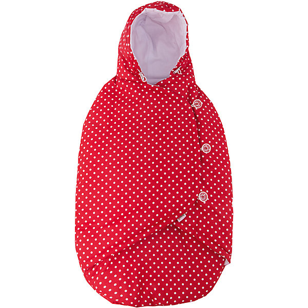

Конверт-кокон Mammie, демисезон, красный горошек