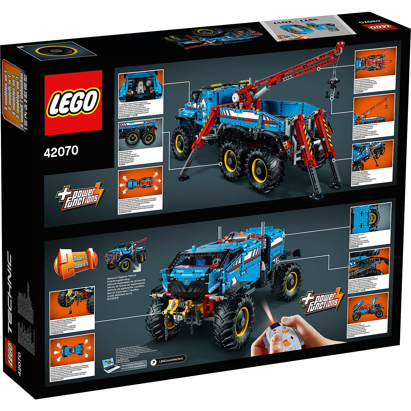 фото LEGO Technic 42070: Аварийный внедорожник 6х6