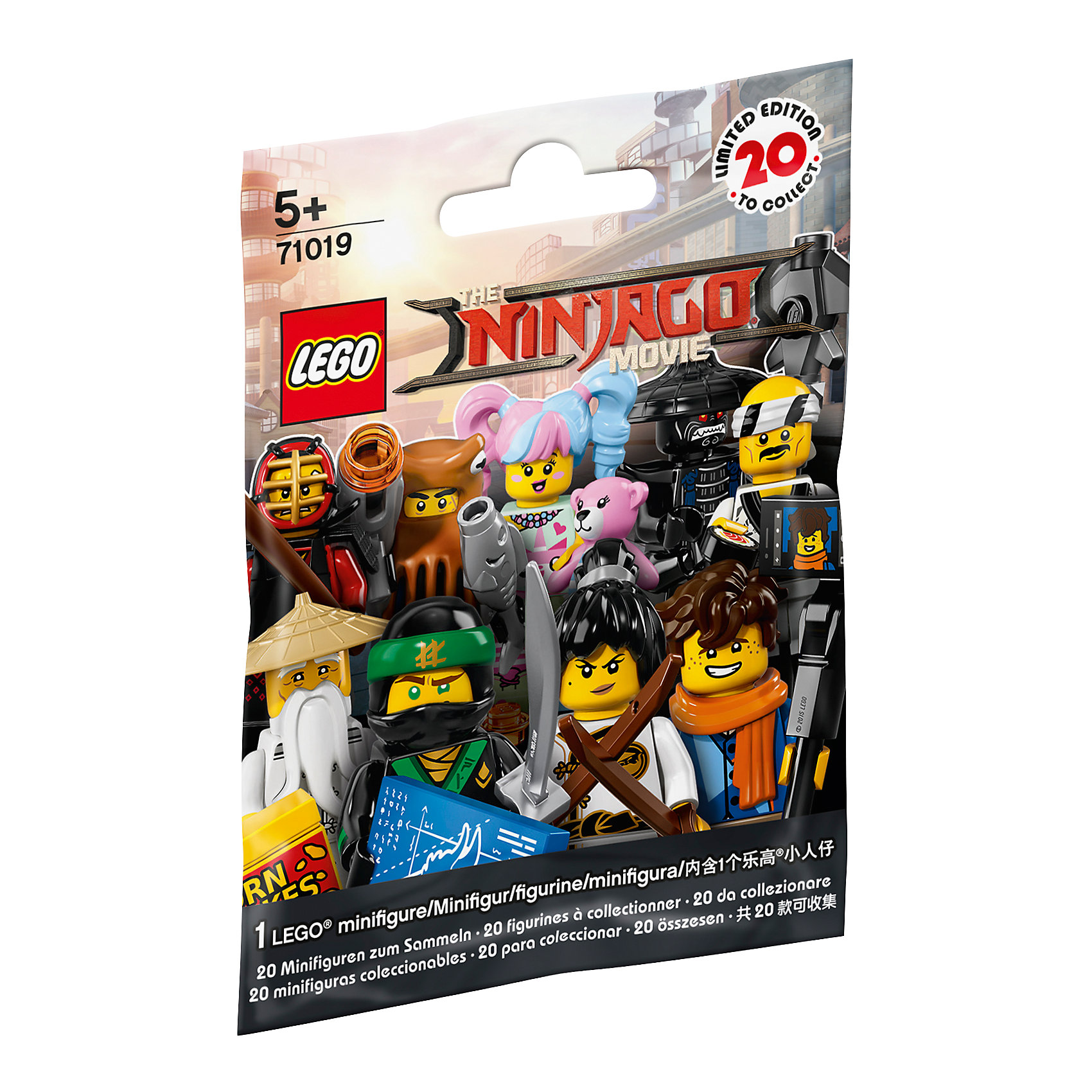 фото Lego minifigures 71019: минифигурка лего фильм: ниндзяго, в ассортименте