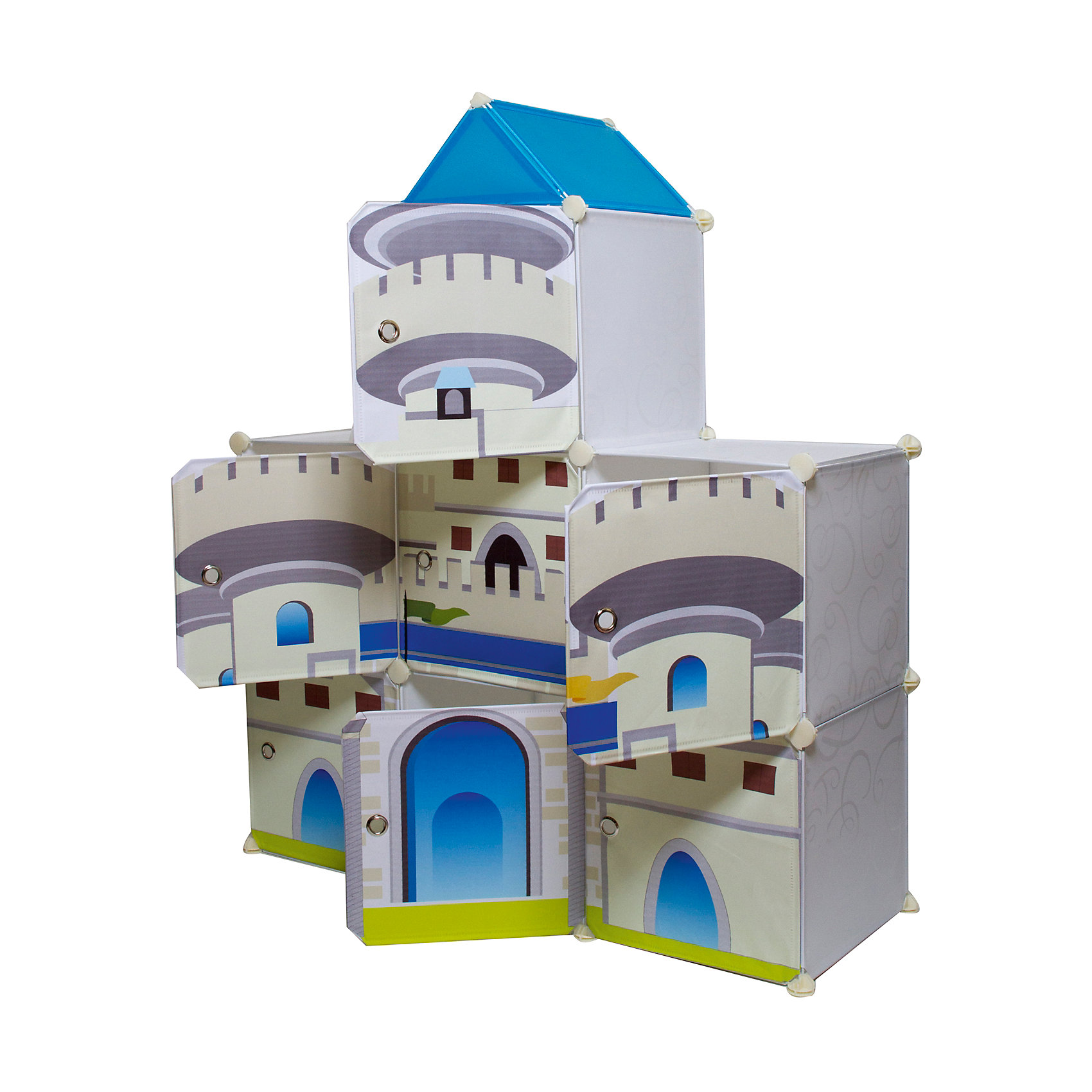 Baby castle. Модульный шкаф в виде замка. Детский шкаф с замком для хранения.