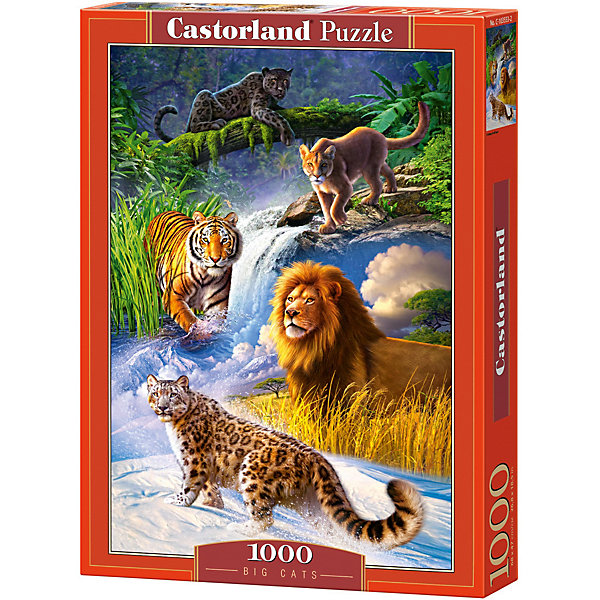 

Пазл Castorland "Дикие кошки", 1000 деталей