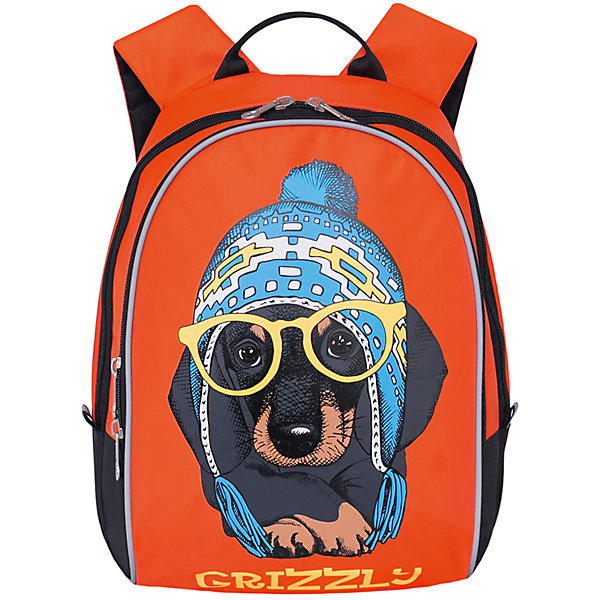 Grizzly Grizzly рюкзак детский 2 отделения centrum школьный рюкзак с уплотненной спинкой и светоотражателями