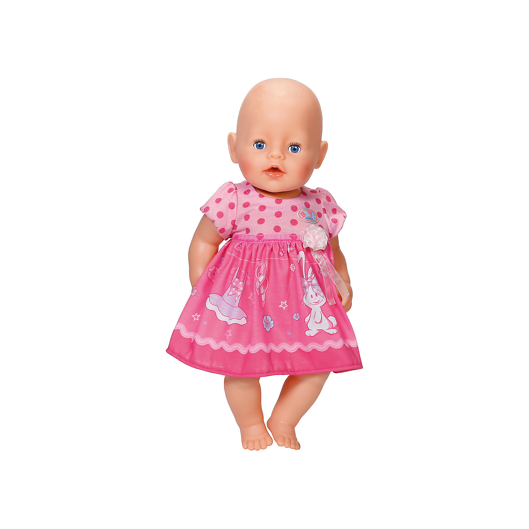фото Платье для куклы, BABY born, темно-розовое Zapf creation
