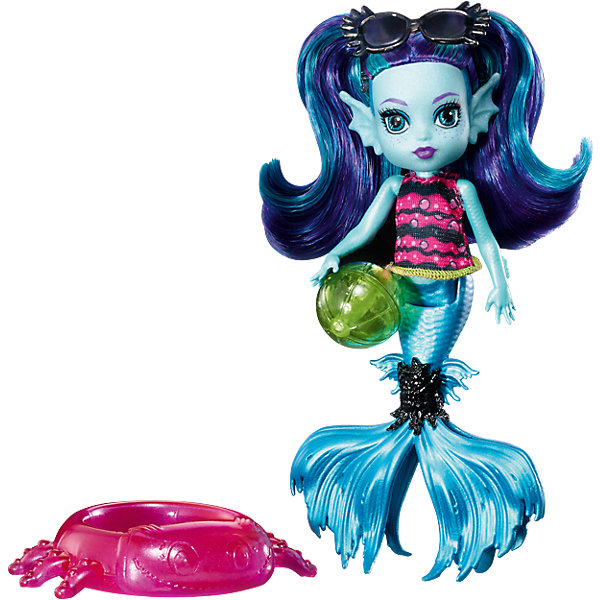 Mattel Мини-кукла Monster High «Семья Монстриков» Эбби Блю, 14 см