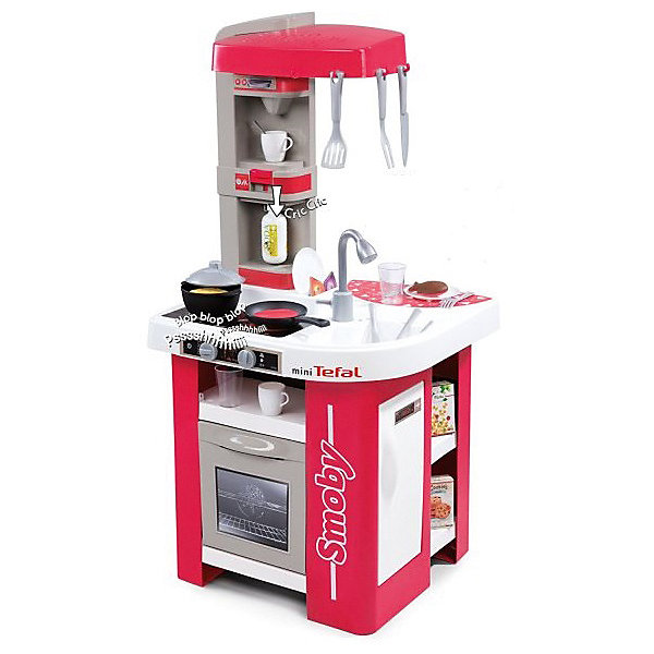 

Электронная кухня Smoby Tefal Studio (звук), серо-розовая