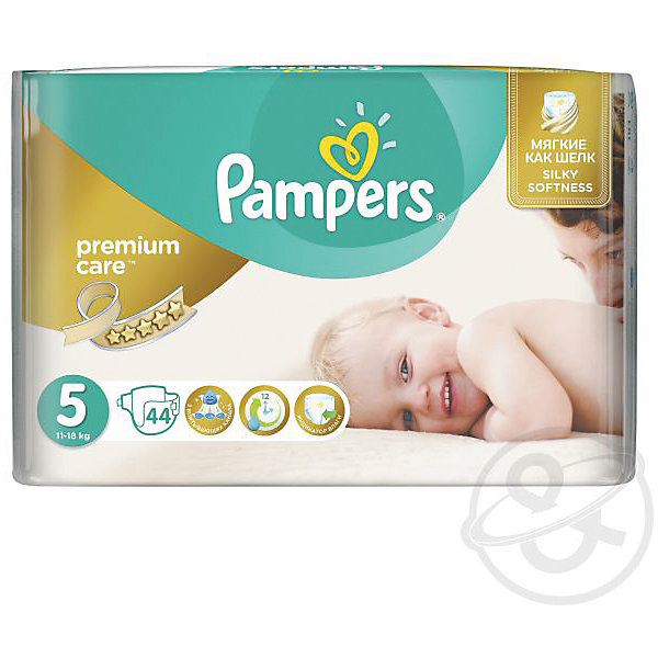 

Подгузники Pampers Premium Care, 11-18 кг, 5 размер, 44 шт.