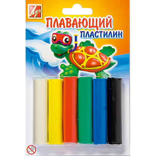 

ЛУЧ Пластилин плавающий, 6цветов