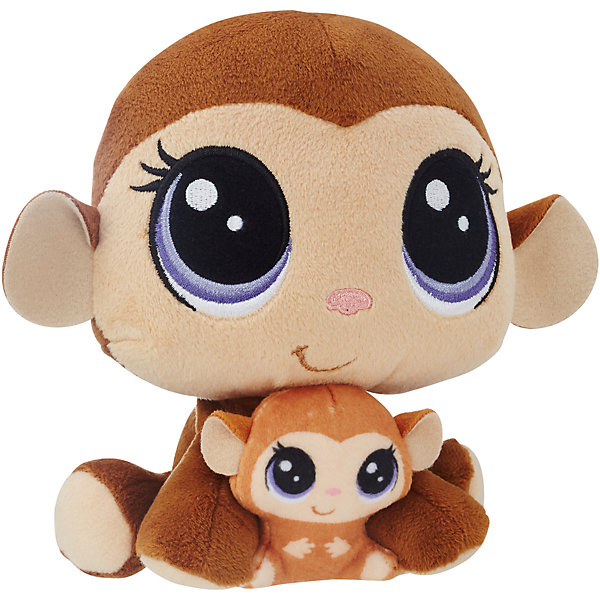 

Мягкая игрушка Littlest Pet Shop "Плюшевые парочки" Mona Junglevine и Merry Junglevine , 16 см