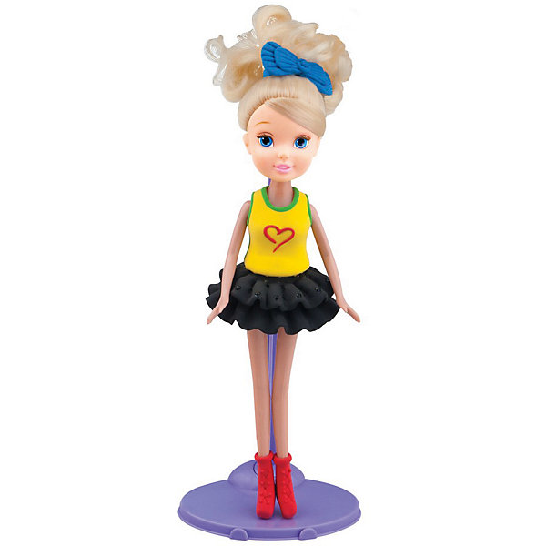 фото Набор для лепки с куклой Fashion Dough, Блондинка в черной юбке Toy target