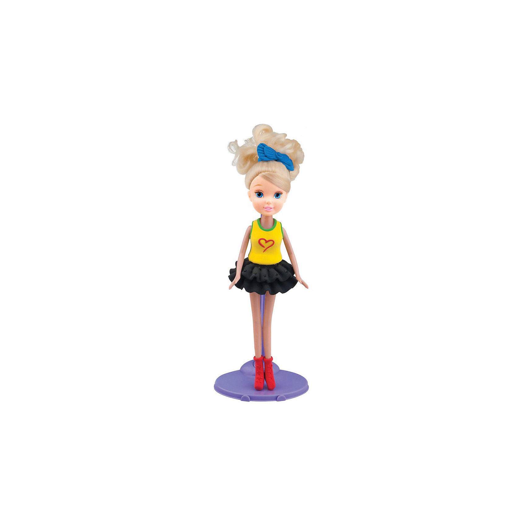 фото Набор для лепки с куклой Fashion Dough, Блондинка в черной юбке Toy target