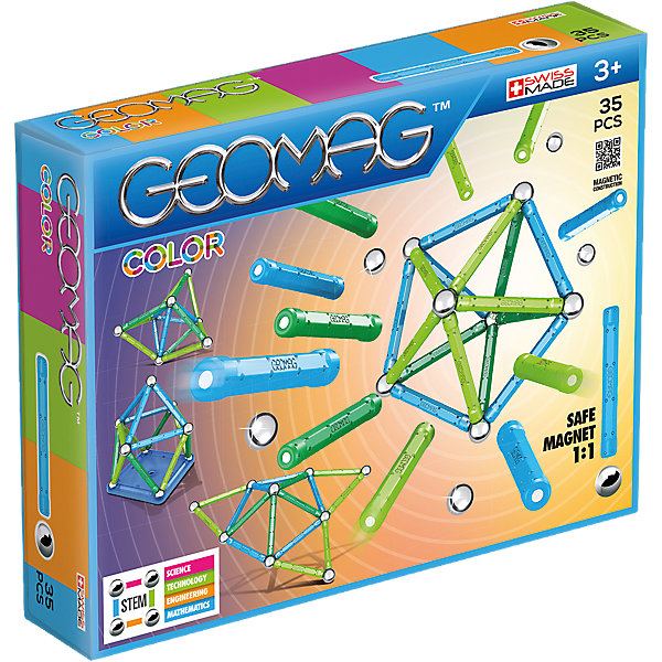 

Магнитный конструктор Geomag Color, 35 деталей, Желтый