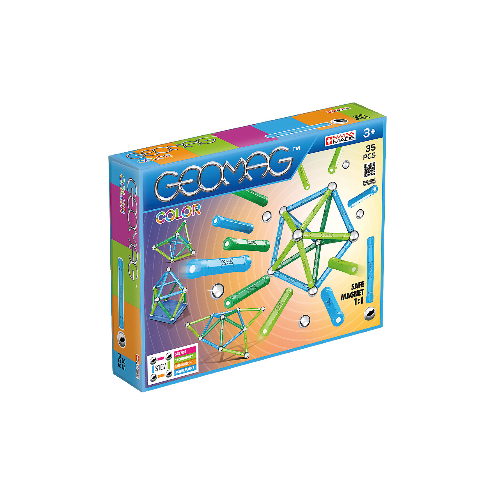 фото Магнитный конструктор Geomag Color, 35 деталей