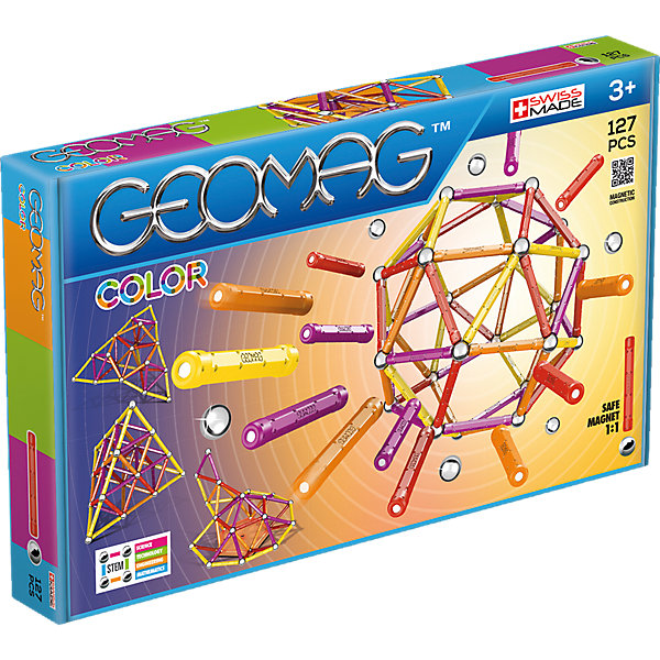 фото Магнитный конструктор Geomag Color, 127 деталей