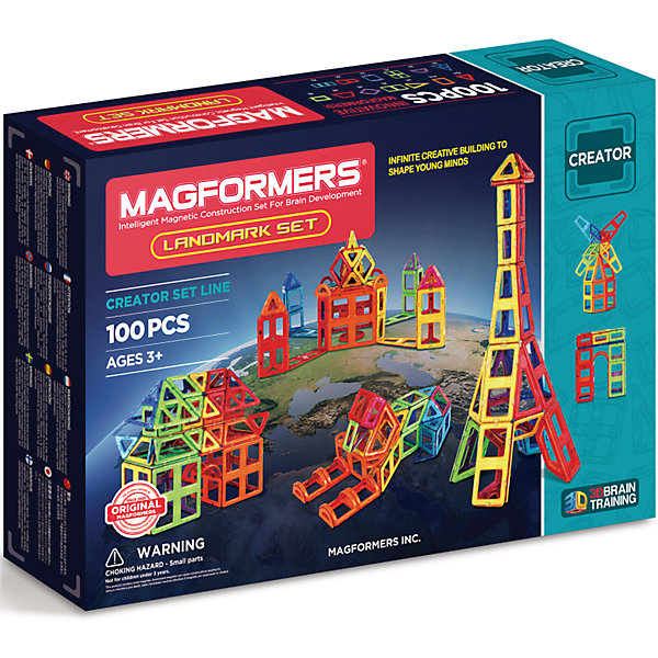 фото Магнитный конструктор 703008 Landmark set, MAGFORMERS