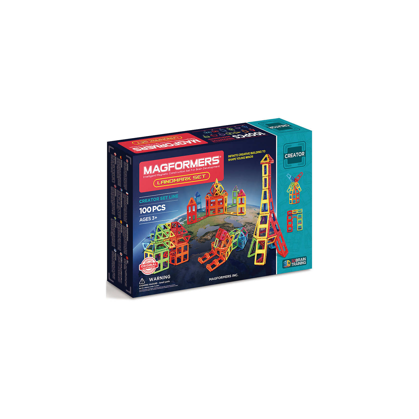 фото Магнитный конструктор 703008 Landmark set, MAGFORMERS