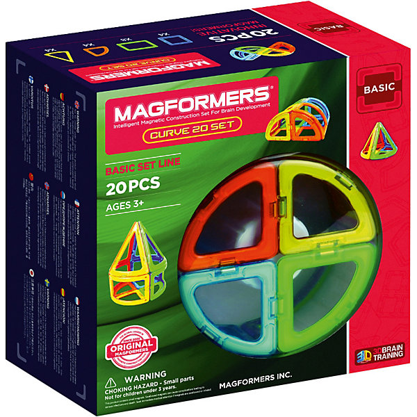 

Магнитный конструктор 701010 Curve 20, MAGFORMERS
