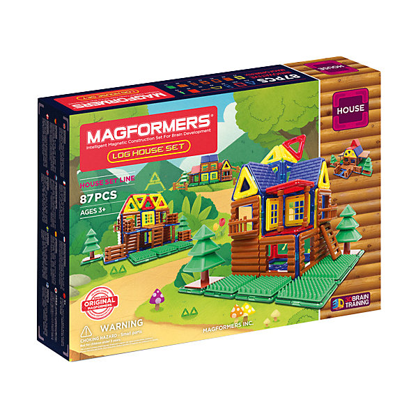 

Магнитный конструктор 705004 Log House Set, MAGFORMERS