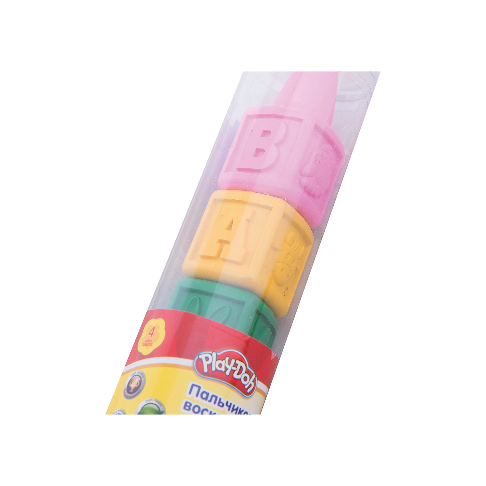 фото Play-Doh Восковые мелки для самых маленьких 4 шт. Размер 14 х 3,7 х 3,7 см. Kinderline