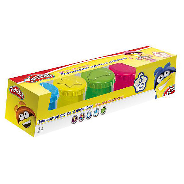 

Пальчиковые краски Darpeje "Play-Doh", 5 цветов