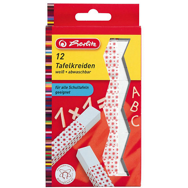 

Herlitz Мел, 12шт, белый