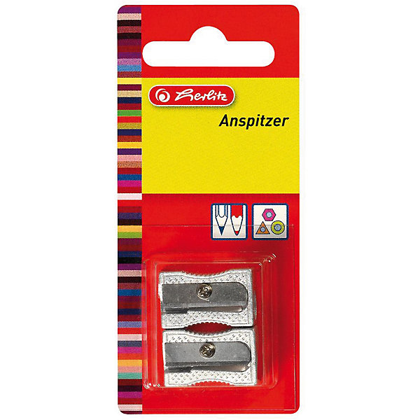 

Herlitz Точилки металлические, 2 шт, блистер