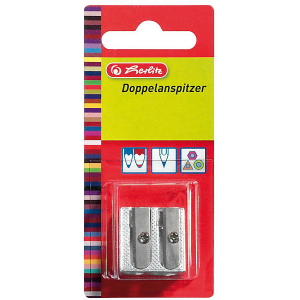 

Herlitz Точилка металлические, 2 отверстия, блистер