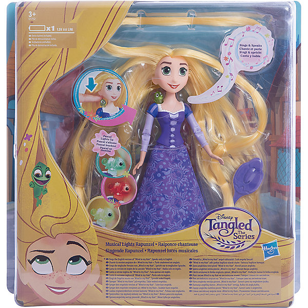 

Кукла Hasbro Disney Princess, Рапунцель. Запутанная история, Поющая Рапунцель