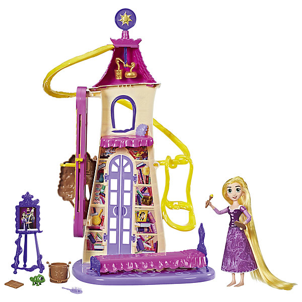 

Набор с куклой Hasbro Disney Princess, Рапунцель. Запутанная история, Замок Рапунцель