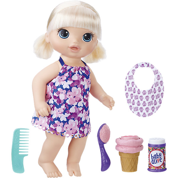 Hasbro Интерактивная кукла Baby Alive Малышка с мороженным