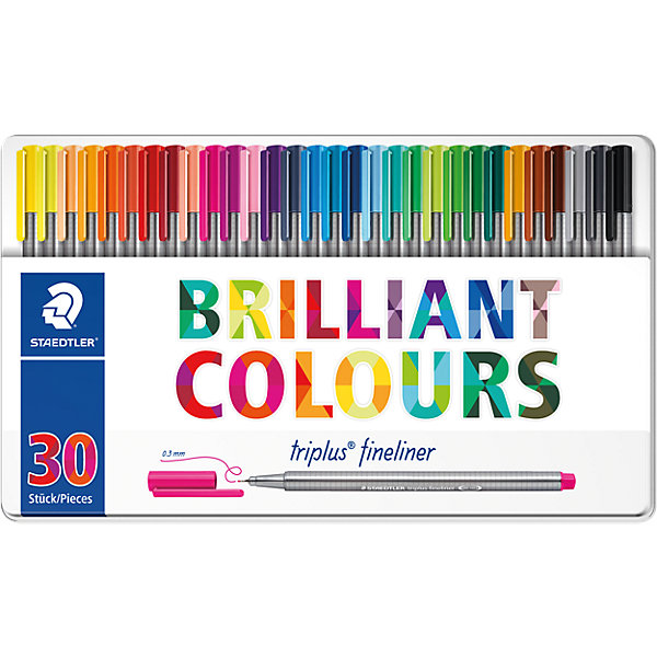 

Набор капиллярных ручек Triplus, 30 цветов, Staedtler