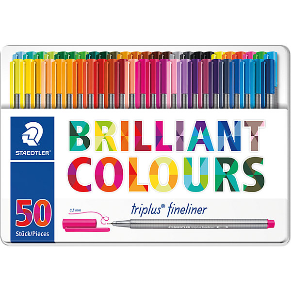 

Набор капиллярных ручек Staedtler «Triplus fineliner» 50 цветов