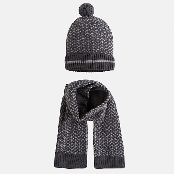 Комплект: шапка и шарф для мальчика Mayoral 