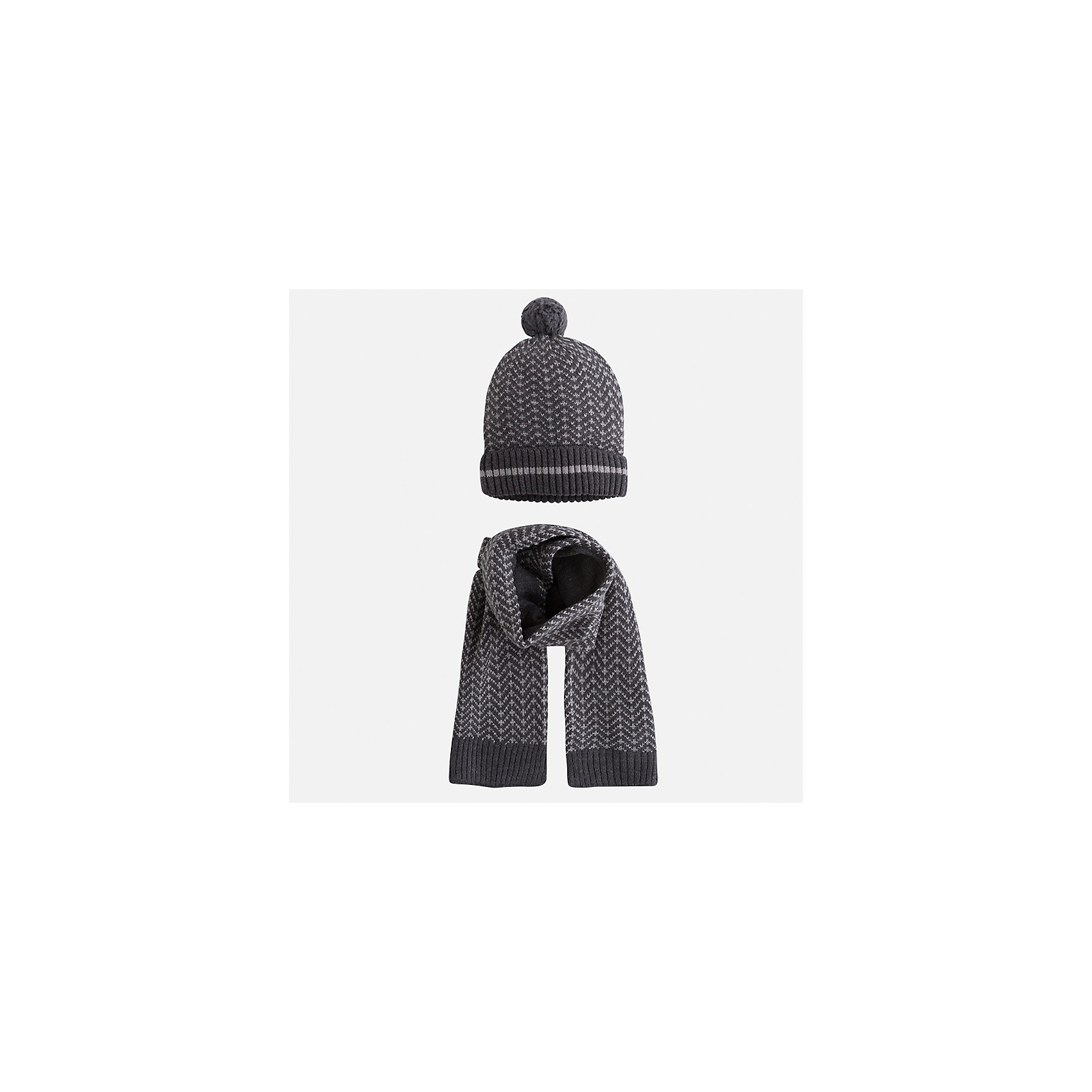 Комплект: шапка и шарф для мальчика Mayoral 